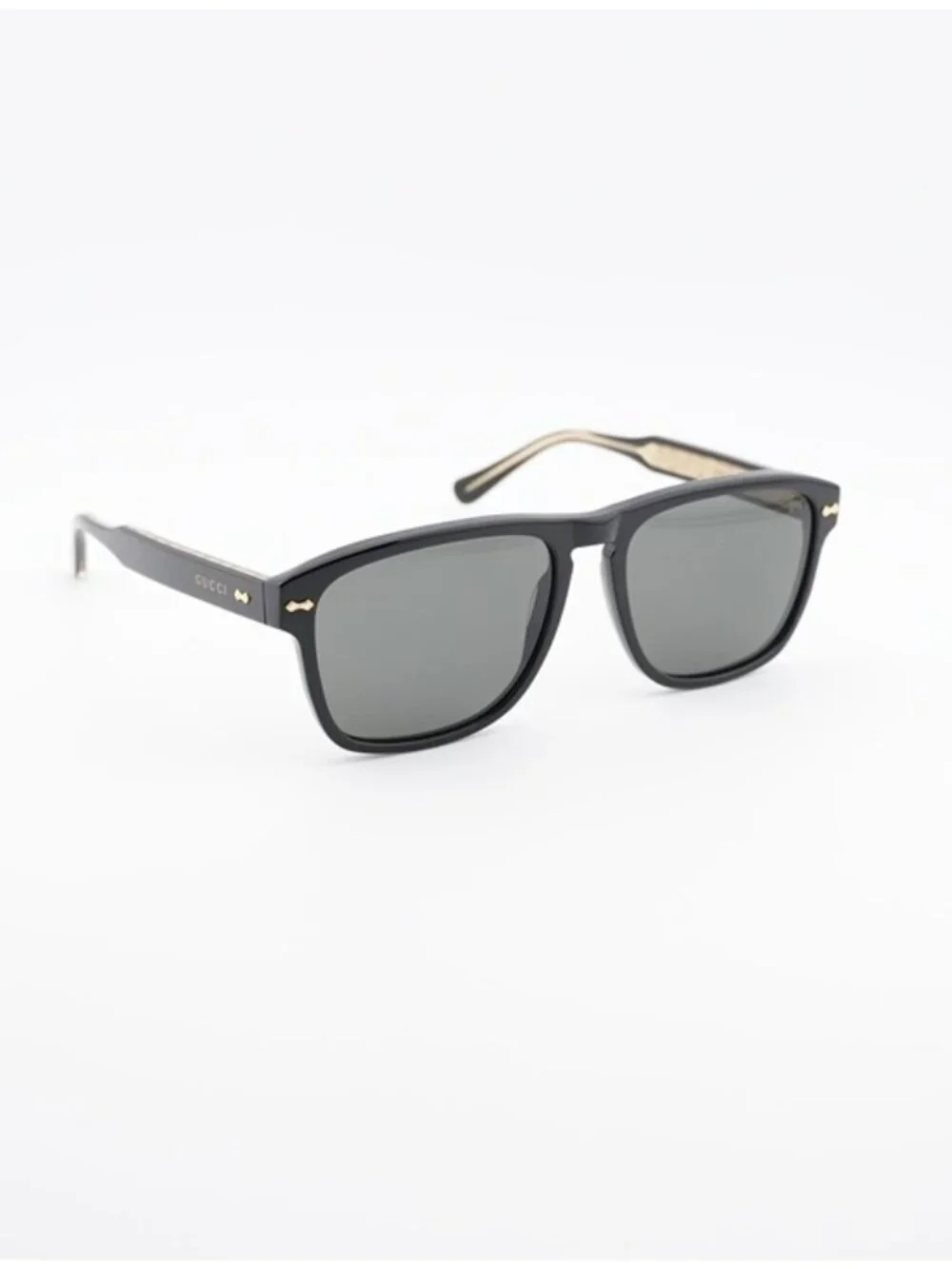 Gucci GG0911S 001 Sunglasses Black Square Frame, Grey Lenses